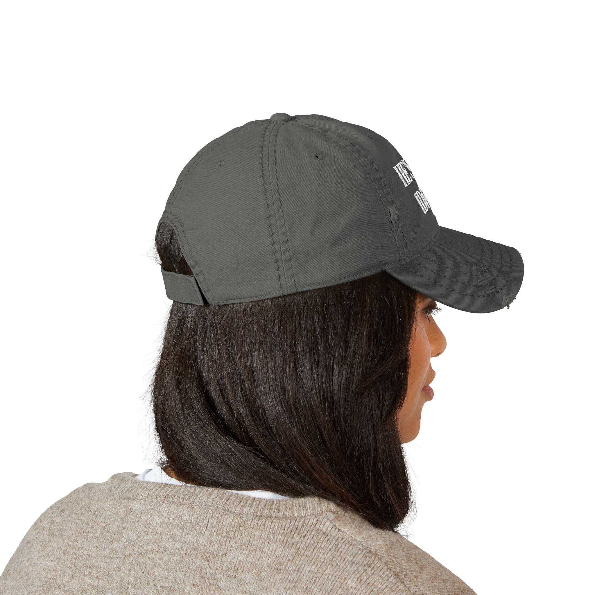 Disressed Hat - Anti Trump Vintage Style Protest Resist "He's an Idiot", Liberal Fashion Gifts, Human Rights Activists Political Humor