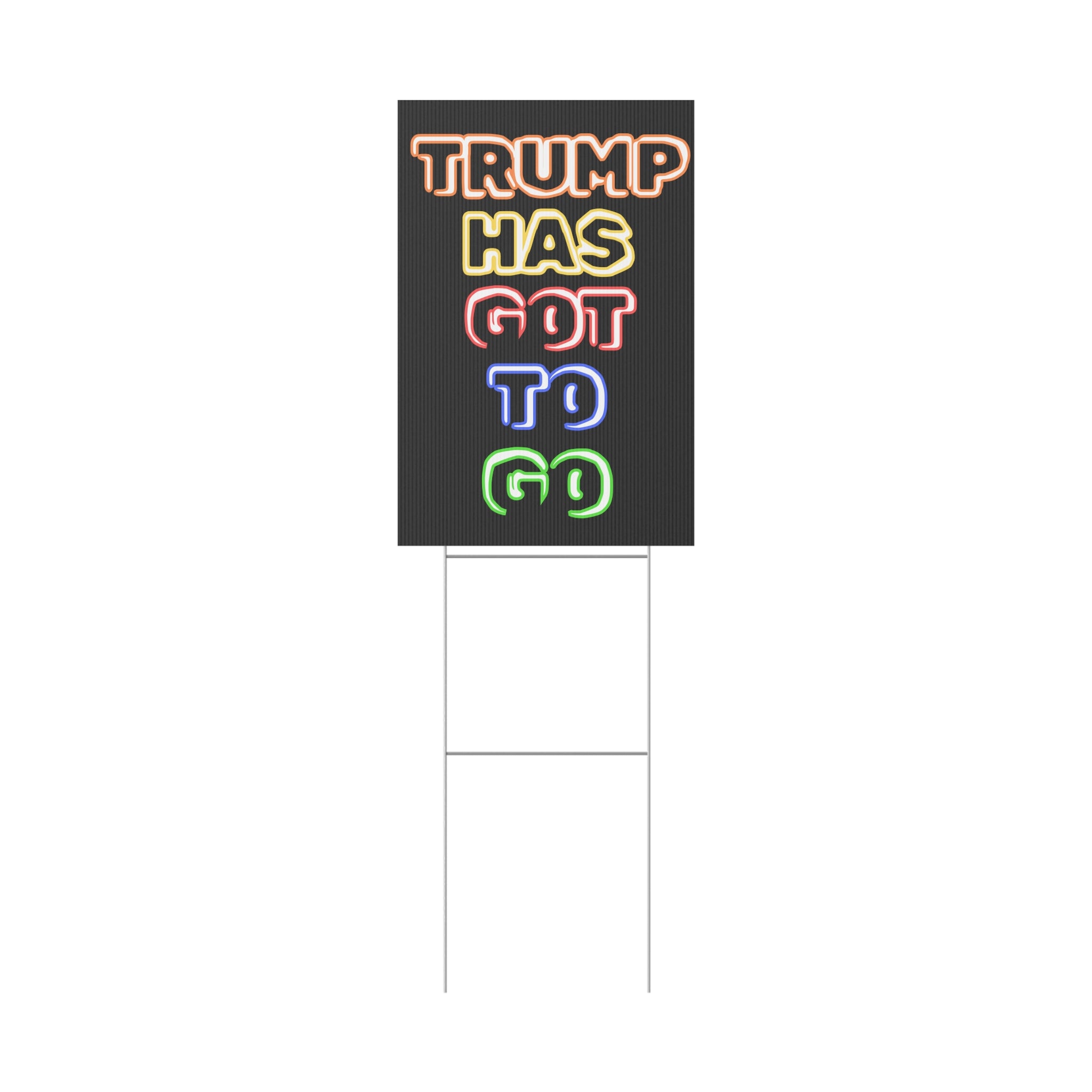 Political Rights Activists Plastic Yard Sign, Anti Trump Save Democracy Protester Sign, Political Yard Art Decor, Resistance Movement