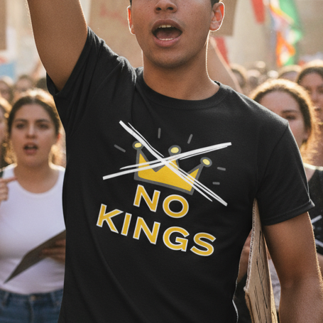 Political Rights Activists T-Shirt, Anti Trump Protest Tee, No Kings Protest Unisex Shirt, Human Rights Democracy Activism Gift