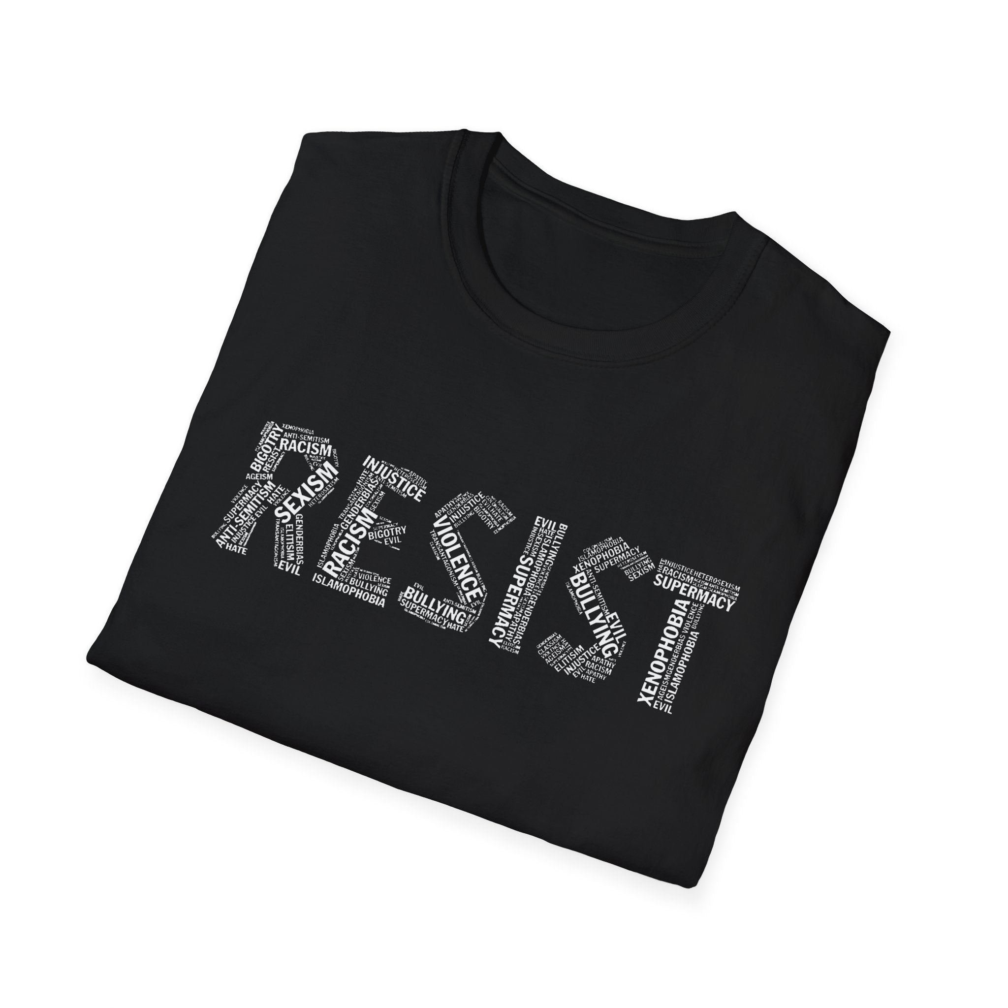 Resist Trump Unisex Softstyle T-Shirt - FDT Shirt Empowerment Gift, Protest Apparel, Casual Wear, Social Justice Tees, Activist Clothing