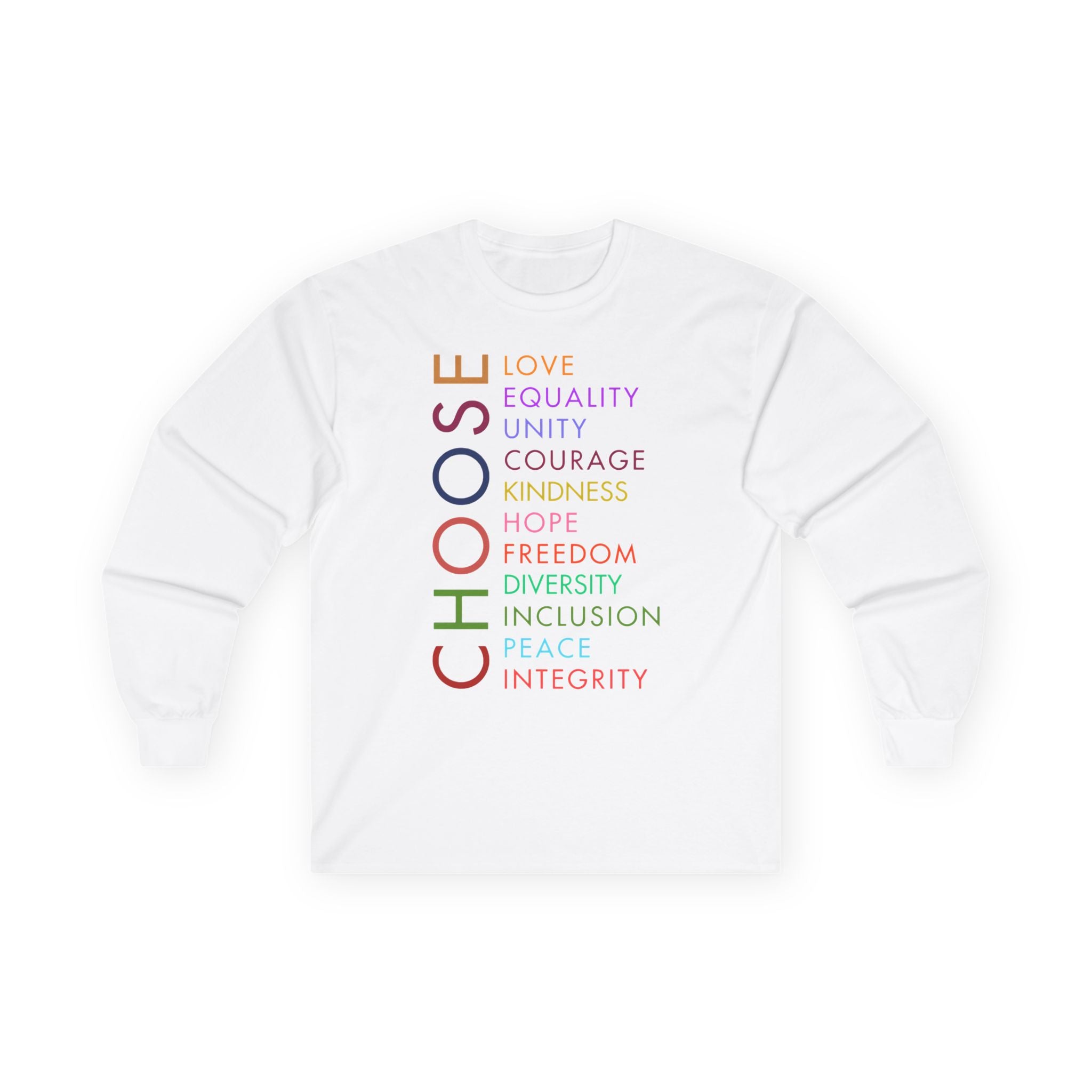 Equality Activist T-Shirt, Kindness Tee, Human Rights Long Sleeve Shirt, Unisex Cotton Top, Anti Trump Apparel Save Democracy Protest Equality Inclusion Human Rights Shirt