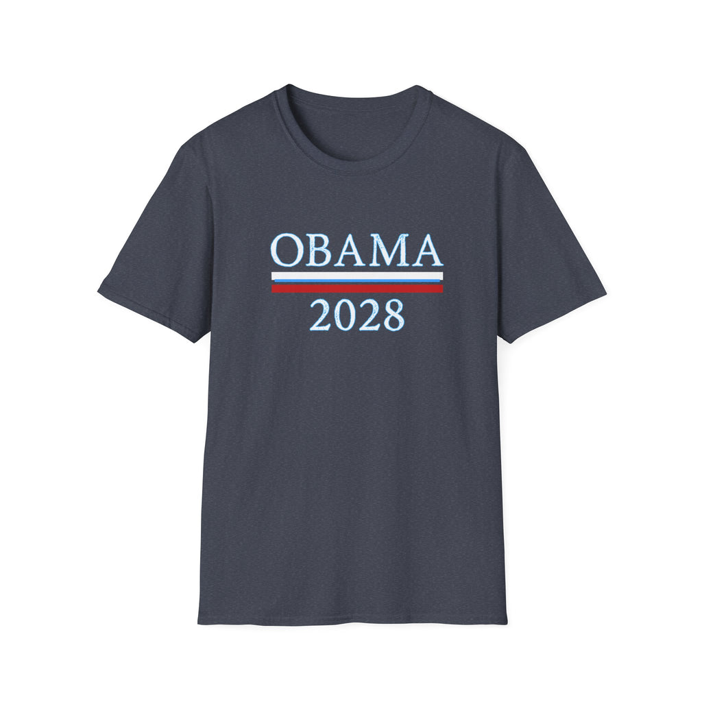 Obama 2028 FDT Political Activist Unisex Softstyle T-Shirt, Anti Trump Tee, Obama Campaign Shirt, Election 2028 Top, Protest Apparel
