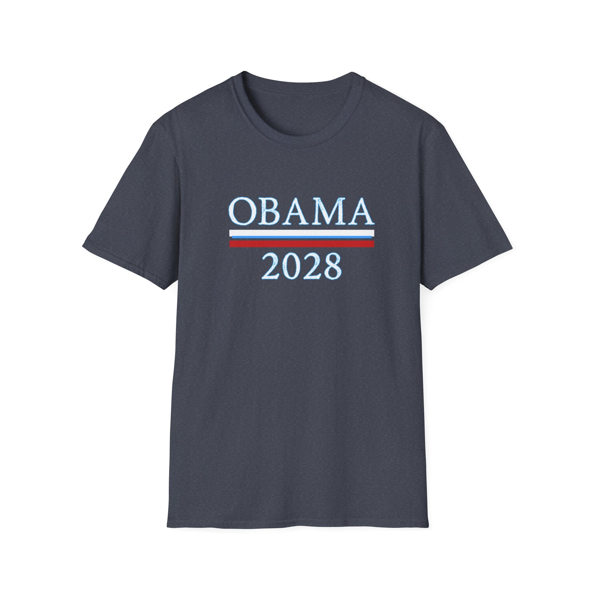 Obama 2028 FDT Political Activist Unisex Softstyle T-Shirt, Anti Trump Tee, Obama Campaign Shirt, Election 2028 Top, Protest Apparel