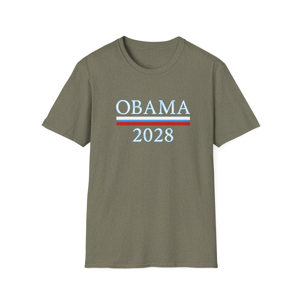 Obama 2028 FDT Political Activist Unisex Softstyle T-Shirt, Anti Trump Tee, Obama Campaign Shirt, Election 2028 Top, Protest Apparel