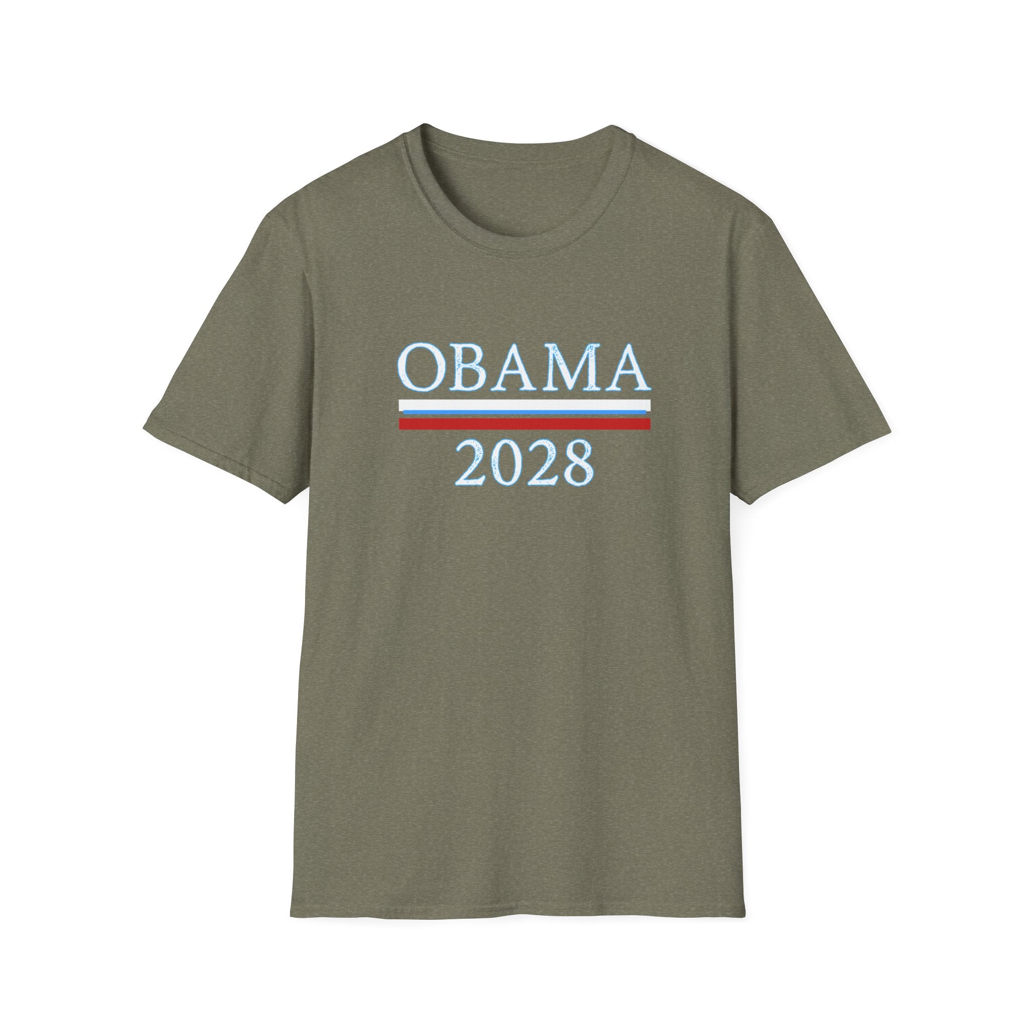 Obama 2028 FDT Political Activist Unisex Softstyle T-Shirt, Anti Trump Tee, Obama Campaign Shirt, Election 2028 Top, Protest Apparel