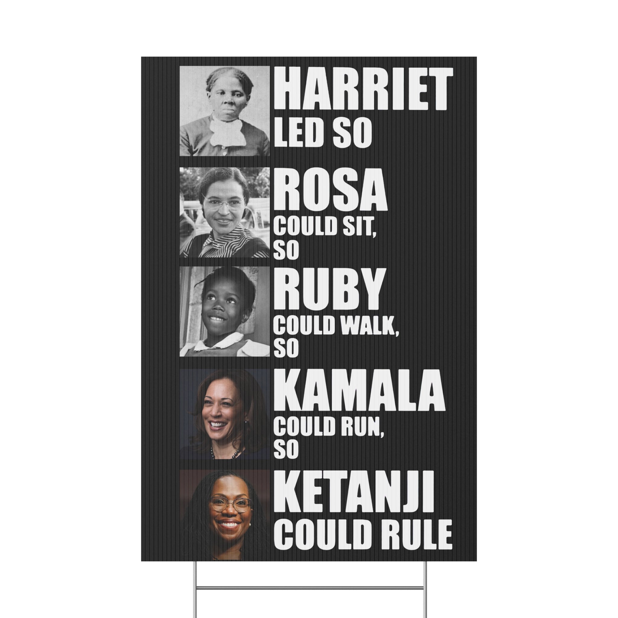 Yard Sign - Inspirational Women Anti Trump Human Rights Activists Protest Resist