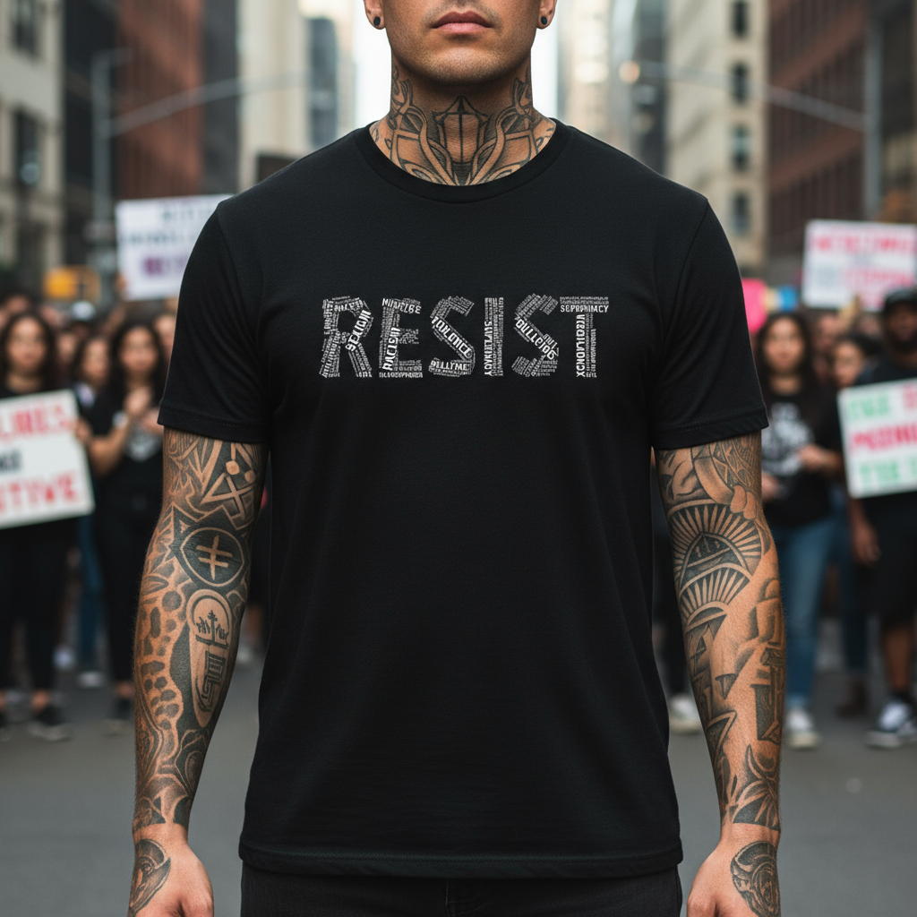 Resist Trump Unisex Softstyle T-Shirt - FDT Shirt Empowerment Gift, Protest Apparel, Casual Wear, Social Justice Tees, Activist Clothing