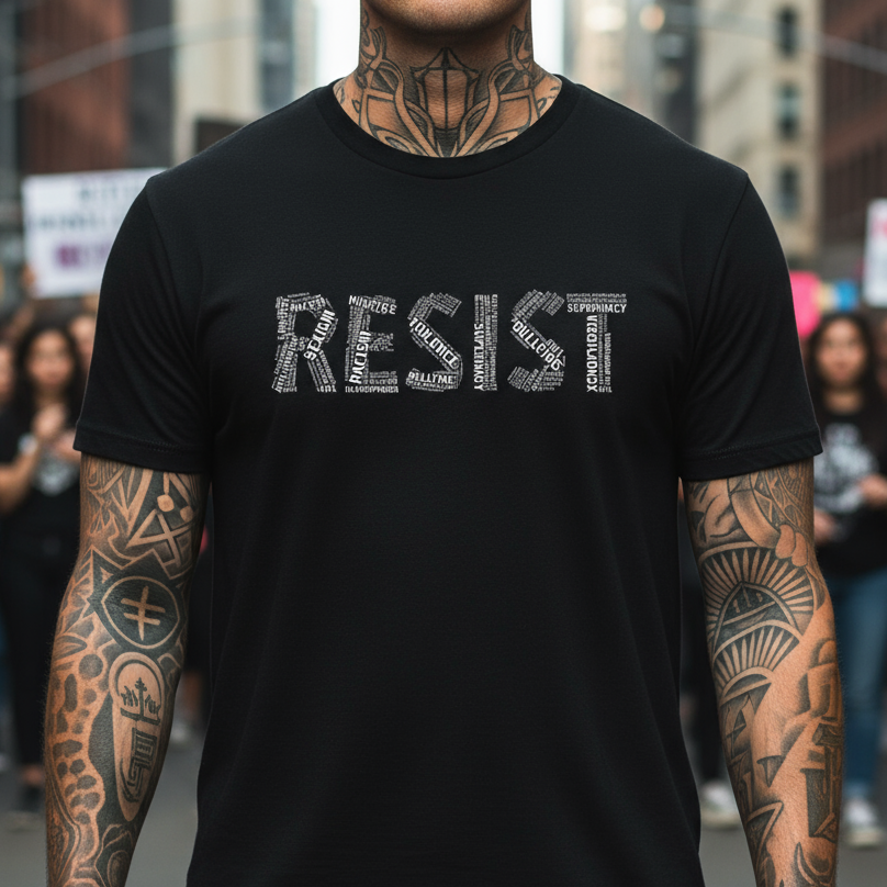 Resist Trump Unisex Softstyle T-Shirt - FDT Shirt Empowerment Gift, Protest Apparel, Casual Wear, Social Justice Tees, Activist Clothing