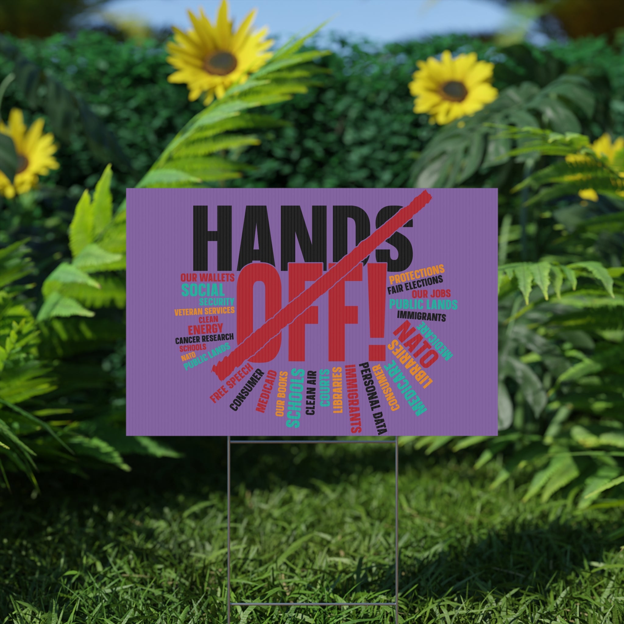 FDT Plastic Yard Sign, Anti Trump, Political Rights Activists, Protest Sign, Resist, Protester Gear, Activism Product, Liberal Demonstrator,