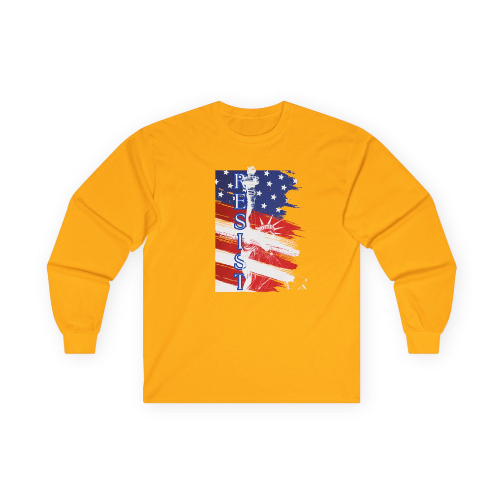 Resist Long Sleeve Tee, Rights Activists Shirt, Anti Trump Protest Apparel, Unisex Cotton Top, Political Activism Clothing