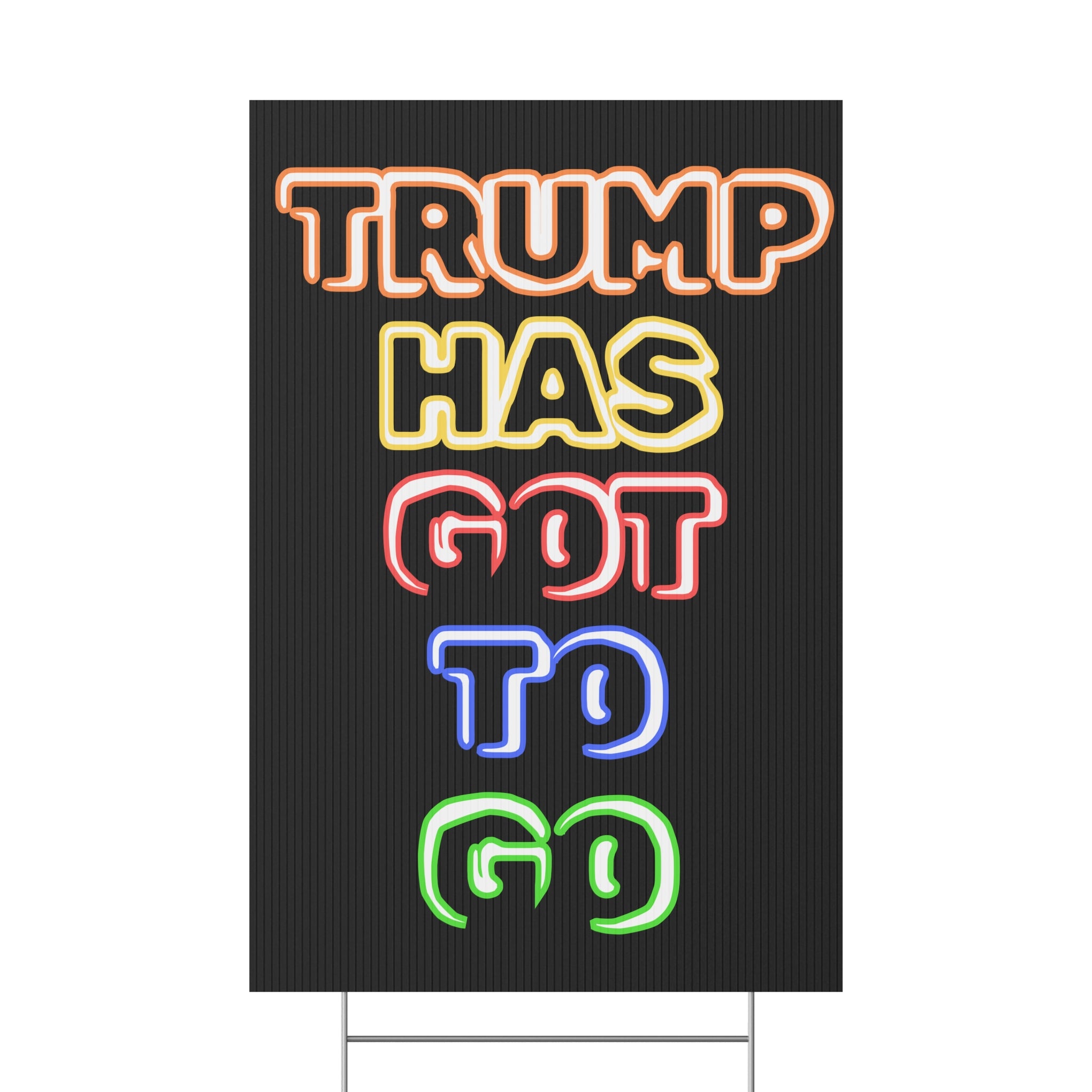 Political Rights Activists Plastic Yard Sign, Anti Trump Save Democracy Protester Sign, Political Yard Art Decor, Resistance Movement