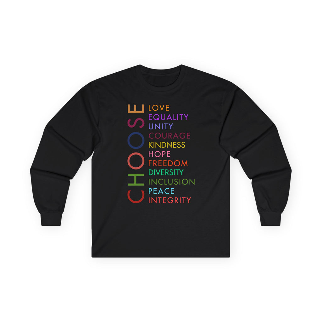 Equality Activist T-Shirt, Kindness Tee, Human Rights Long Sleeve Shirt, Unisex Cotton Top, Anti Trump Apparel Save Democracy Protest Equality Inclusion Human Rights Shirt