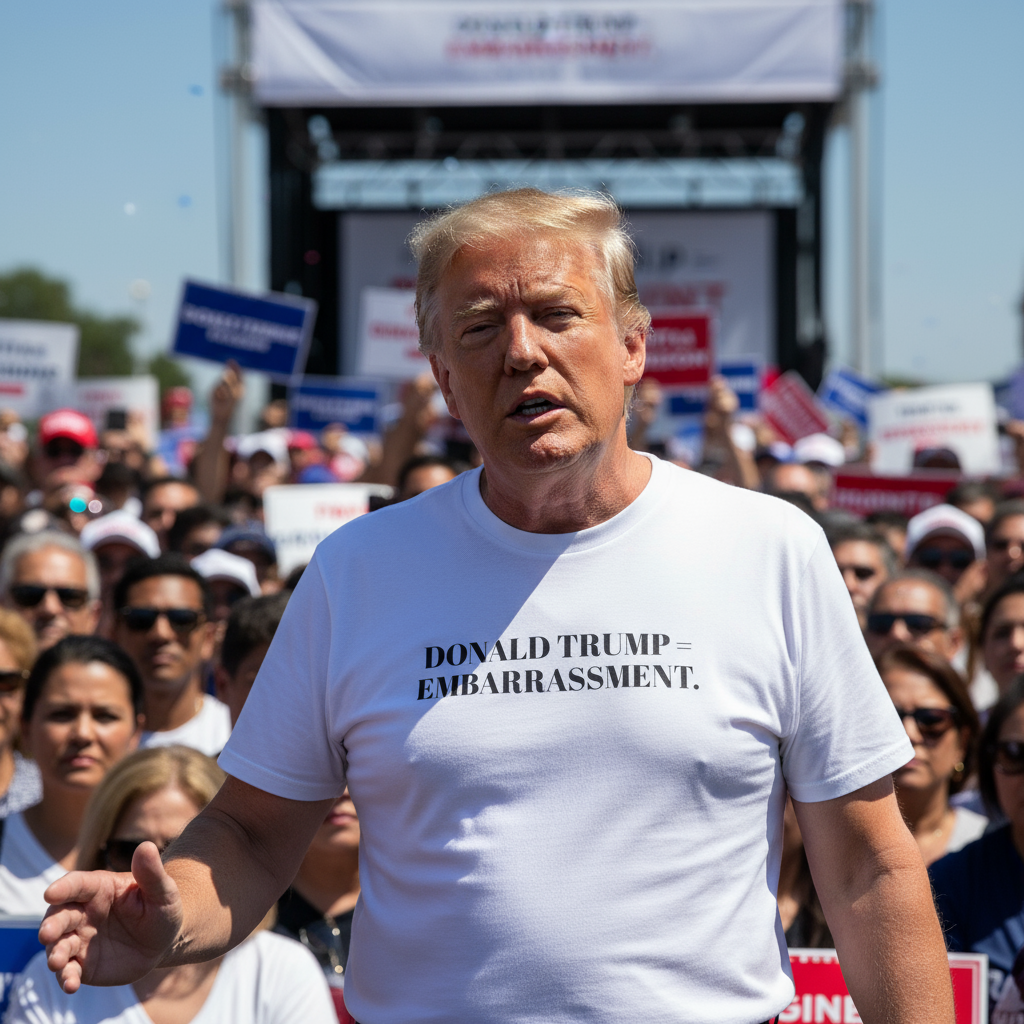 Anti Trump Unisex T-Shirt, Save Democracy Tee, Protest Political Shirt, Donald Trump is an Embarrassment, Political Activist Apparel