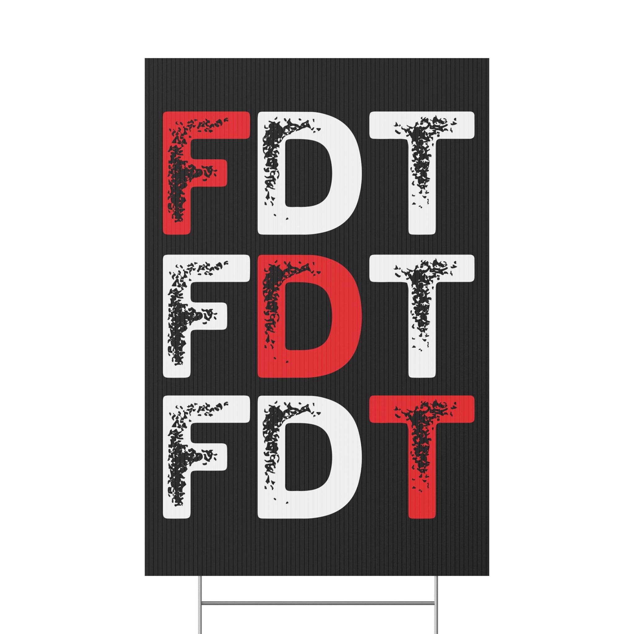 Political Activist Yard Sign, Anti Trump Protest Decoration, FDT Resistance Placard, Resist Movement Poster, Political Rights Activists