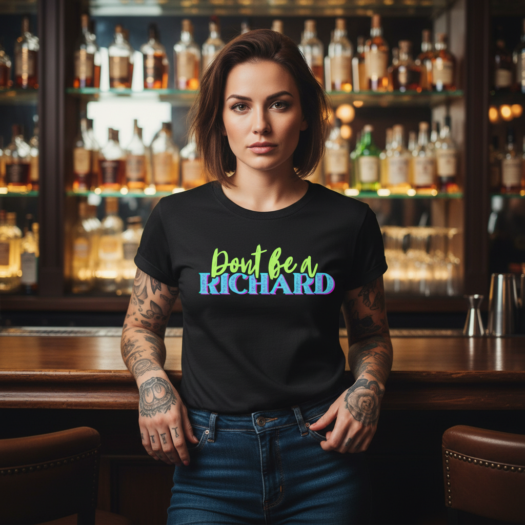 Funny Sarcasm Unisex T-Shirt, Don't be a Richard Shirt, Humorous Graphic Tee, Sarcastic Gift for Men and Women, Softstyle Tee, Hilarious