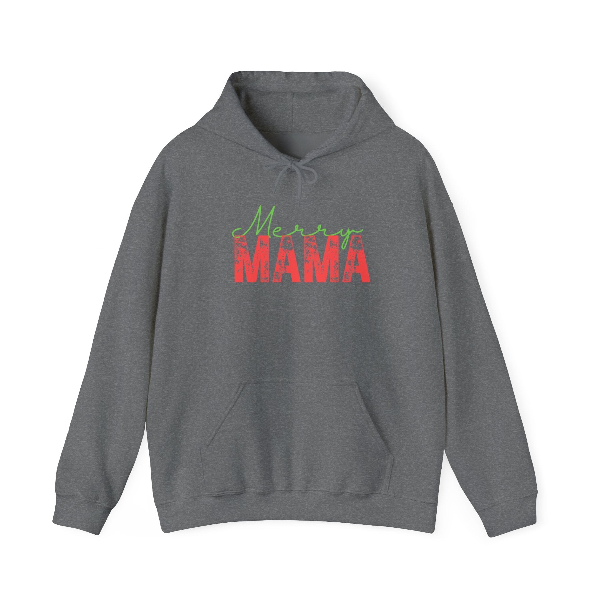 Retro Vintage Style Mama Christmas Hoodie, Unisex Heavy Blend Hooded Sweatshirt Gift for Mom, Christmas Mama Gifts