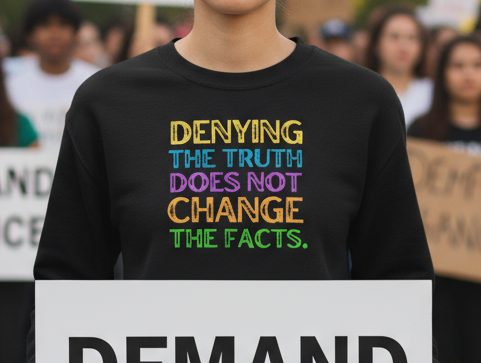 Anti Trump Political Activists Unisex Sweatshirt, Humanity Morals Design, Protester Gift, Activism Clothing, Social Justice Apparel