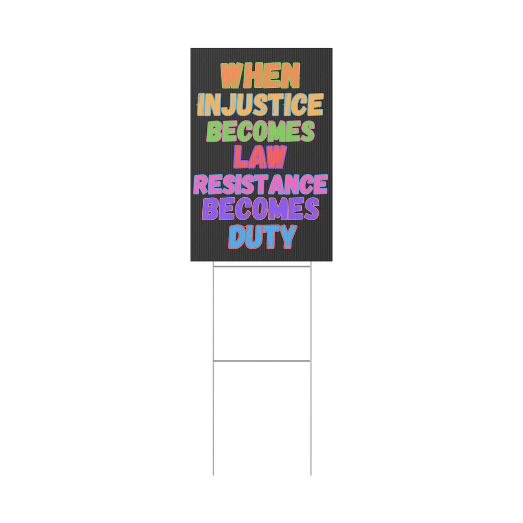 Resistance Yard Sign, Political Activists, Save Democracy, Anti Trump, Protest Poster, Protest Sign, Political Protest, Yard Decor,