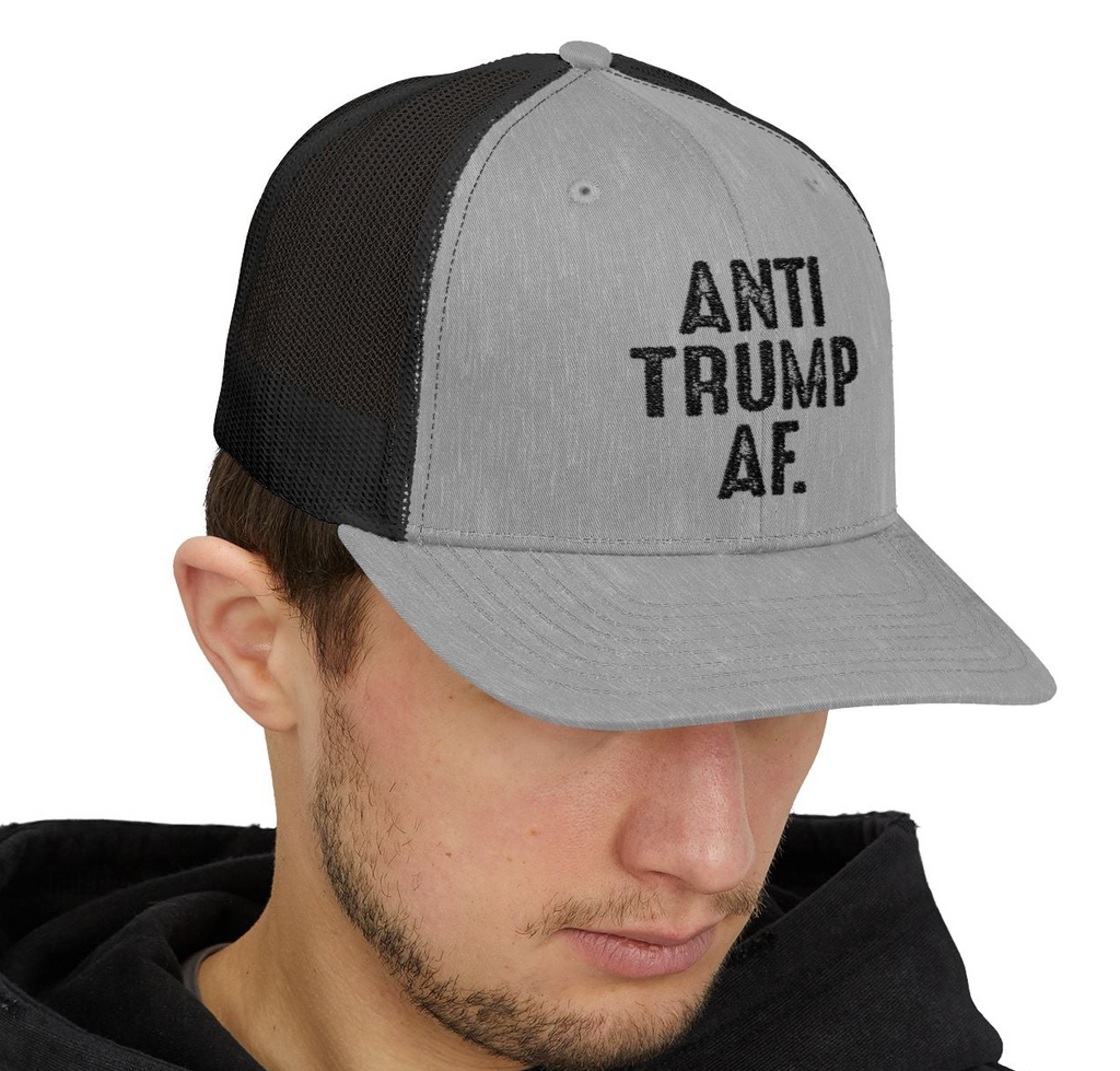 Snapback Trucker Cap, Anti Trump AF, Political Activists, Protest Hat, Activism Gear, Political Statement Cap, Resist Trump Cap