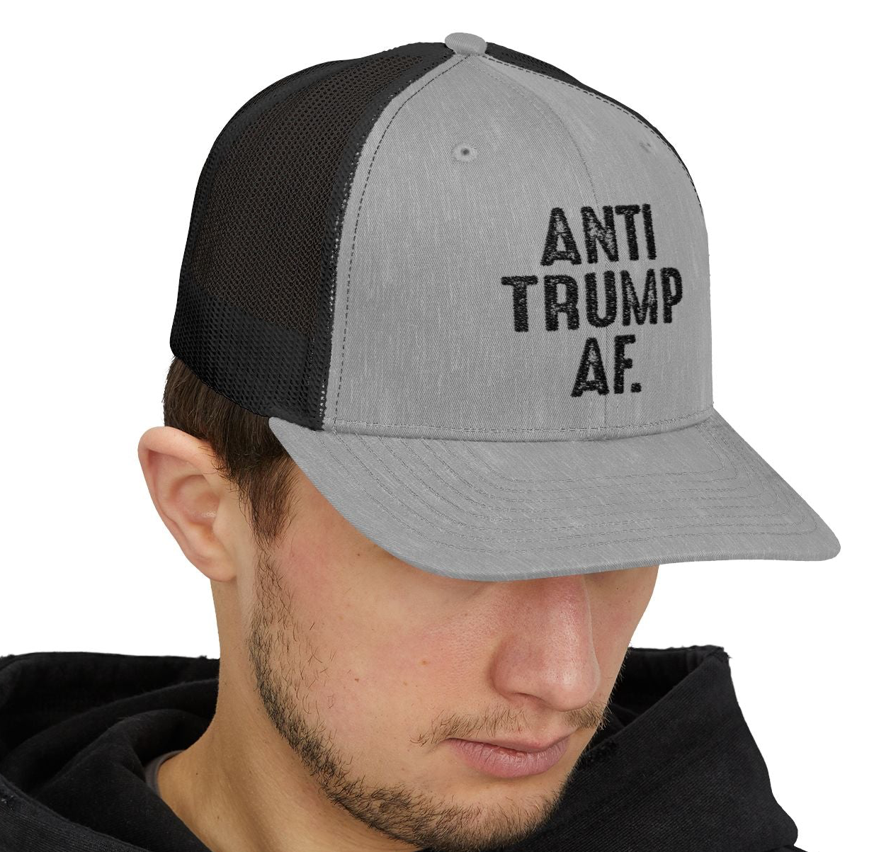 Snapback Trucker Cap, Anti Trump AF, Political Activists, Protest Hat, Activism Gear, Political Statement Cap, Resist Trump Cap