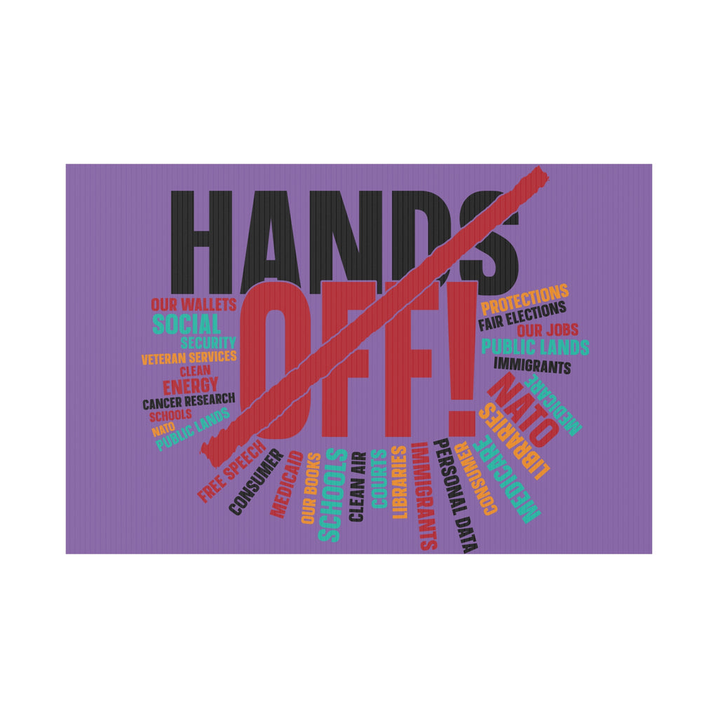 FDT Plastic Yard Sign, Anti Trump, Political Rights Activists, Protest Sign, Resist, Protester Gear, Activism Product, Liberal Demonstrator,