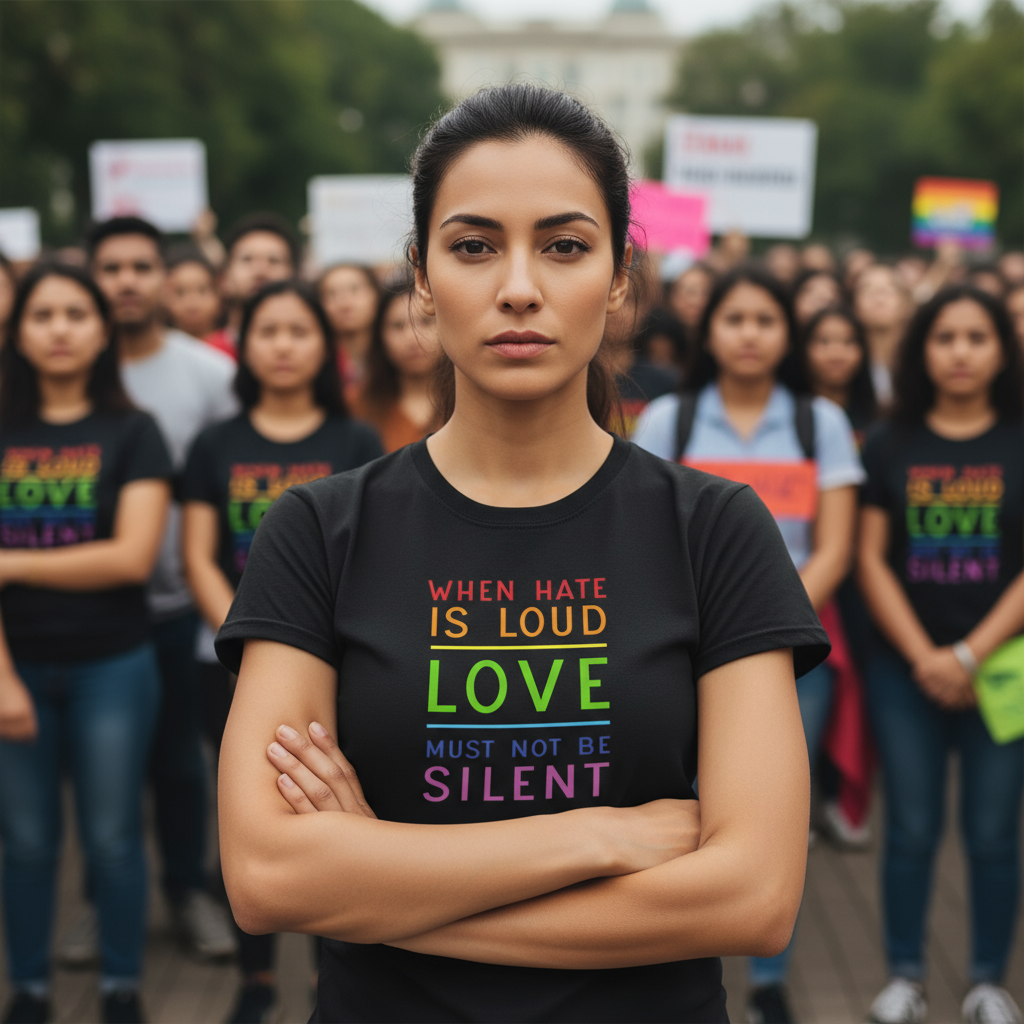 Human Rights Activists Unisex T-Shirt, Anti Trump Tee, Resistance Shirt, No Kings Protest Apparel, Save Democracy Political Activist Clothing