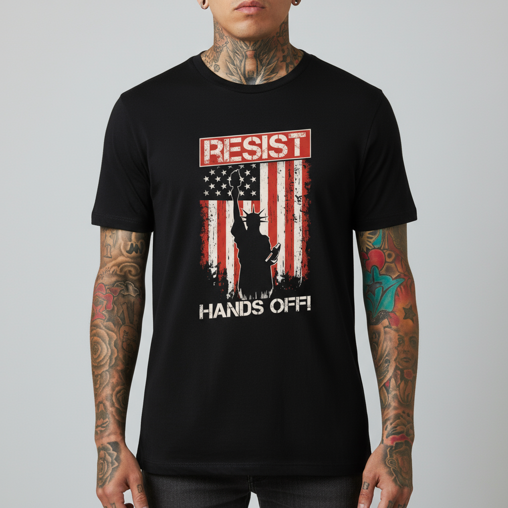 Resist Anti Trump Unisex T-Shirt, Rights Activists No Kings Protest Tee, Save Democracy Shirt, Political Activism Apparel Save Democracy Equality Inclusion