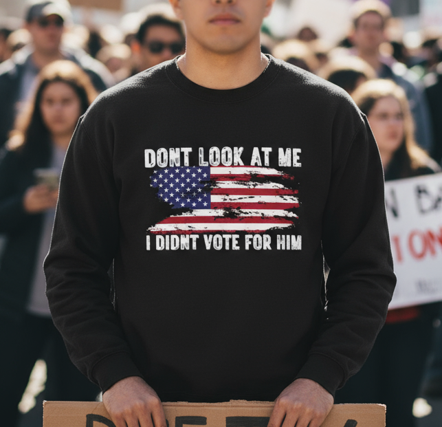 Anti Trump Vintage Military Sweatshirt, Rights Activists, Save our Democracy, Unisex Crewneck Jumper, Protest Apparel, Save Democracy Political Humor