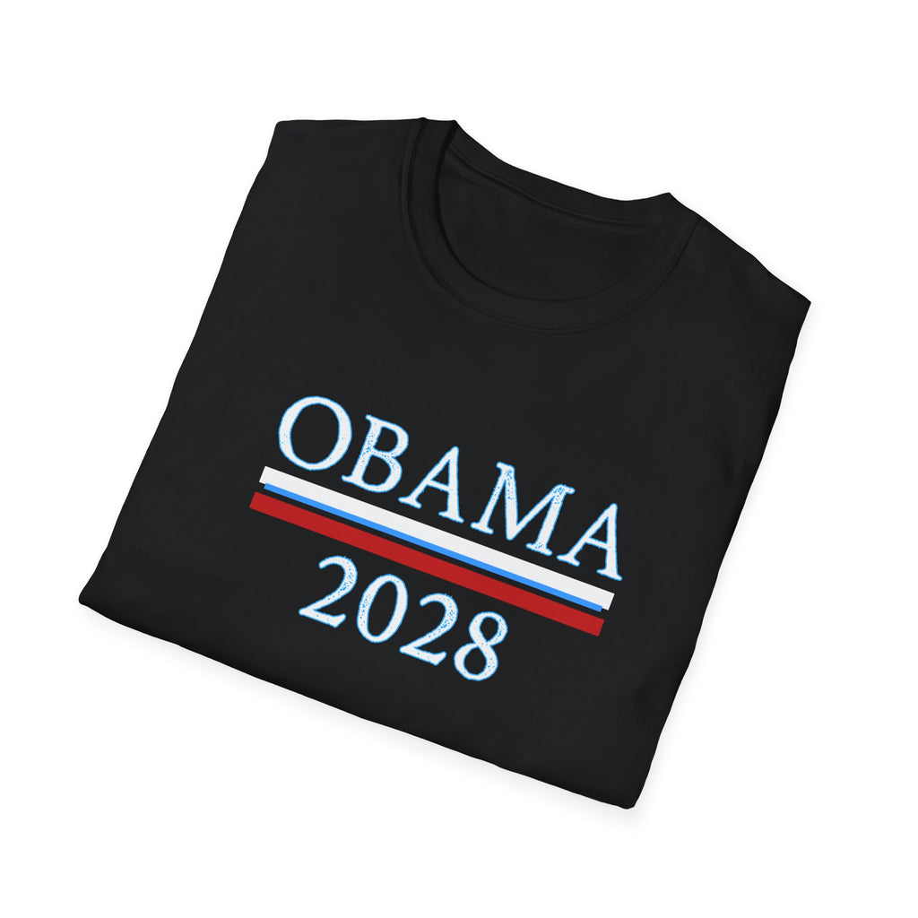 Obama 2028 FDT Political Activist Unisex Softstyle T-Shirt, Anti Trump Tee, Obama Campaign Shirt, Election 2028 Top, Protest Apparel