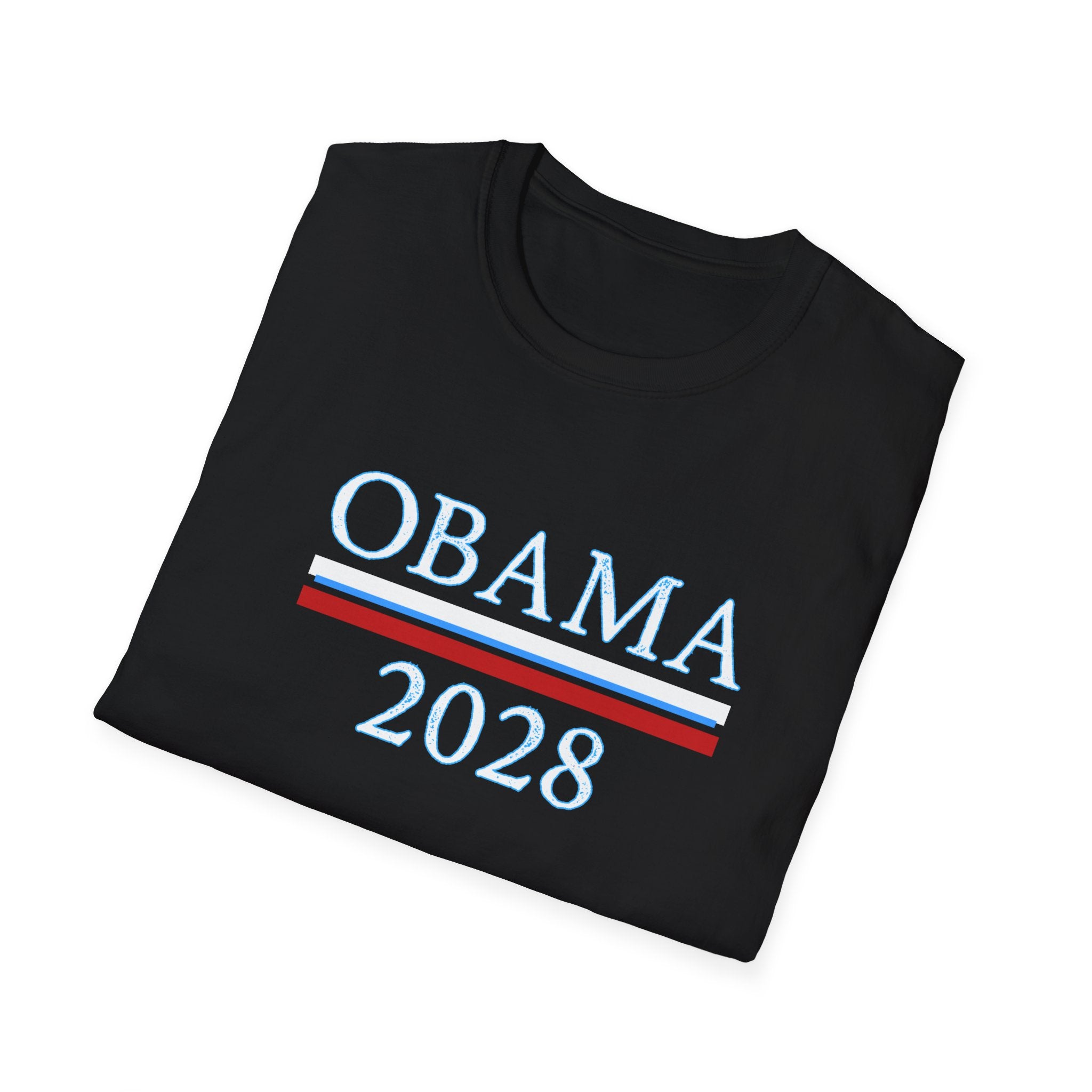 Obama 2028 FDT Political Activist Unisex Softstyle T-Shirt, Anti Trump Tee, Obama Campaign Shirt, Election 2028 Top, Protest Apparel