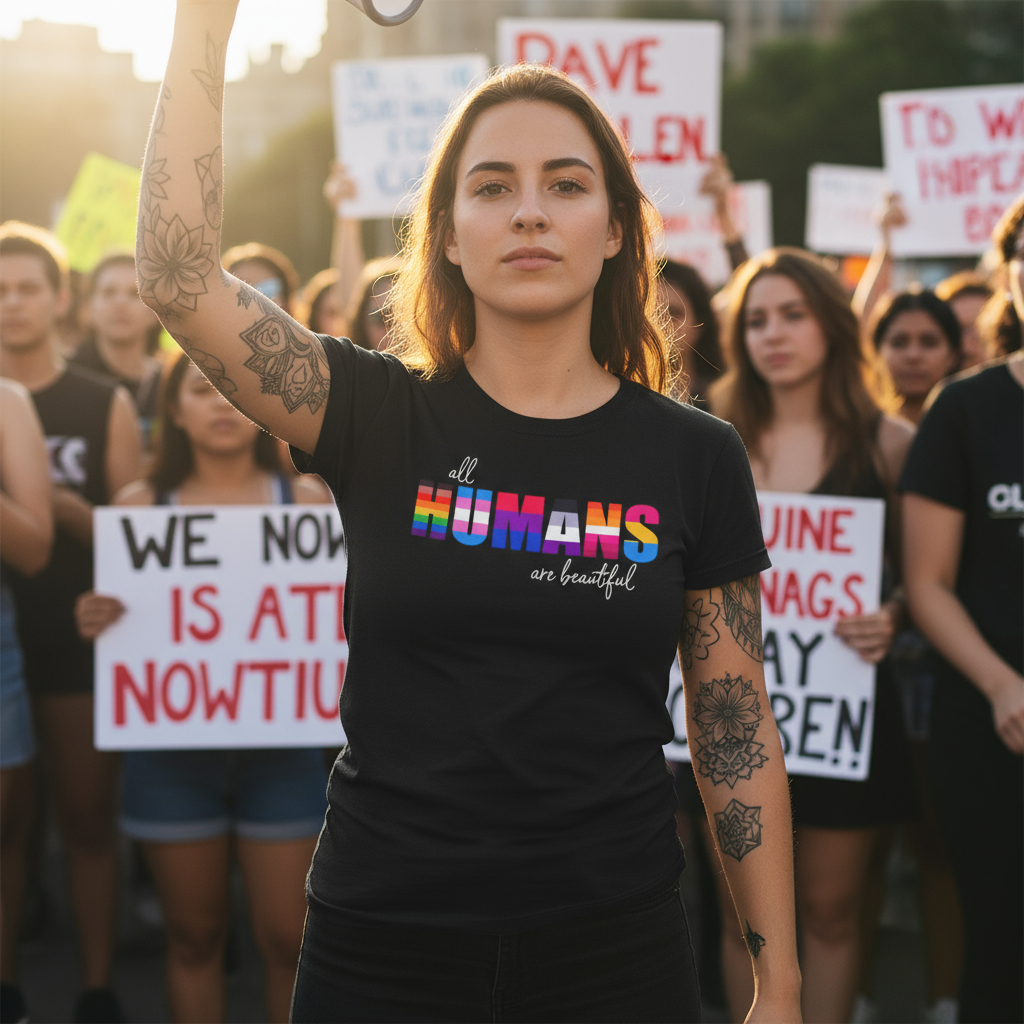 Equality Activist Tee, Anti Trump Human Rights Shirt, No Kings Protest March Unisex Top, Social Justice Apparel, LGBTQ Feminist Tshirt Gift