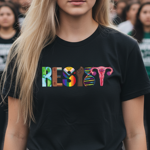 FDT Political Rights Activists T-Shirt, Anti Trump Resist Tee, No Kings Protest Apparel, Social Justice Clothing, Unisex Softstyle Shirt