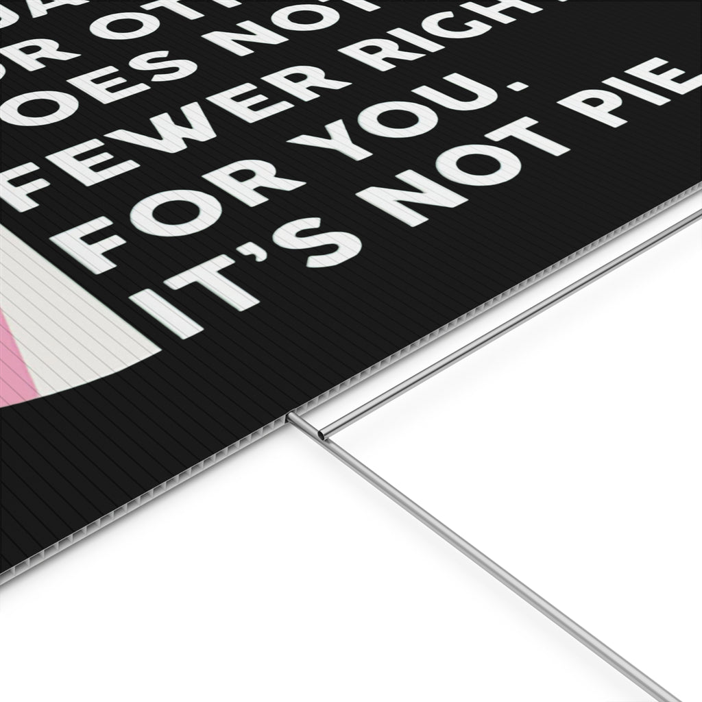 Equality and Inclusion Plastic Yard Sign, Human Rights Activists Protest Sign, Anti Trump Resist Yard Decor, Social Justice Activism