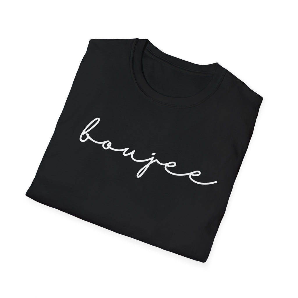 Boujee Softstyle T-Shirt Trendy Font Minimalist Design, Fall Trending Fashion Gifts For Her Friends Sister Mom, Stylish Gift