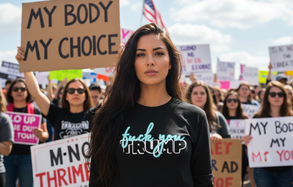 "F*** You, Trump" Long Sleeve Tee — Edgy Streetwear Graphic Shirt - Human Rights Activist Protest Shirt