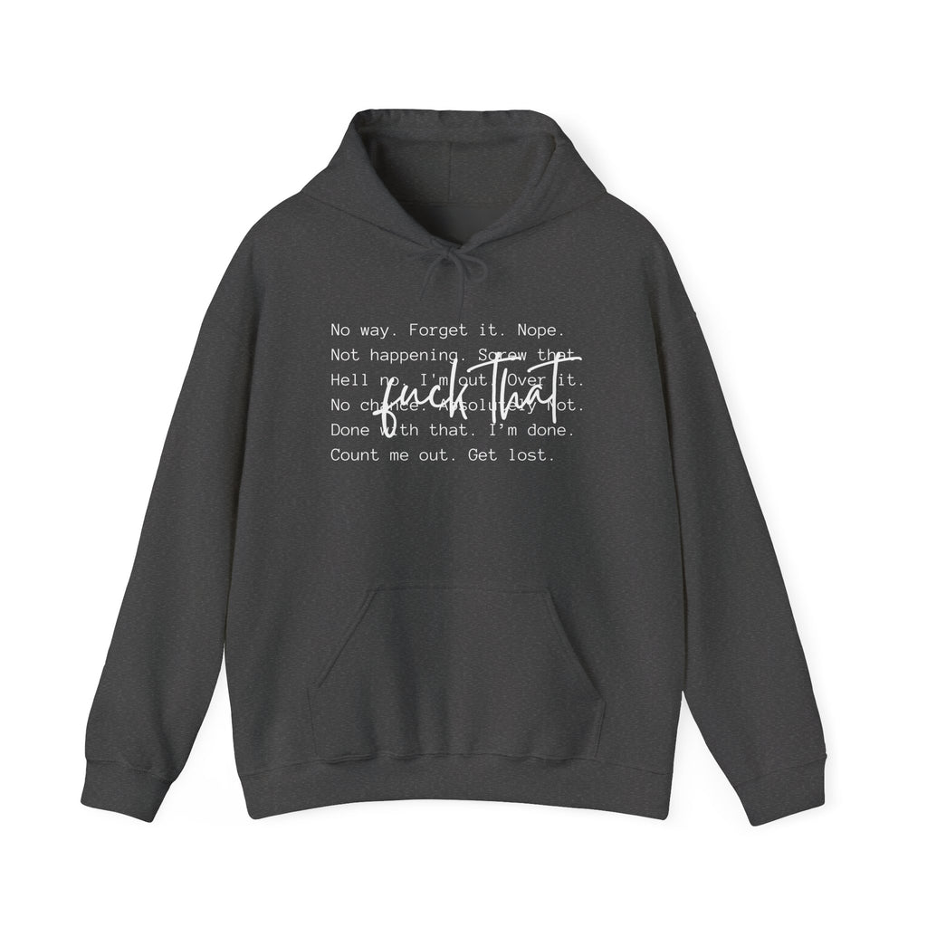 Not Dealing With Your Problems Unisex Hoodie - Trending Mental Health Sweatshirt, Cute Font Gift Idea, Cozy Pullover Jumper, Anxiety