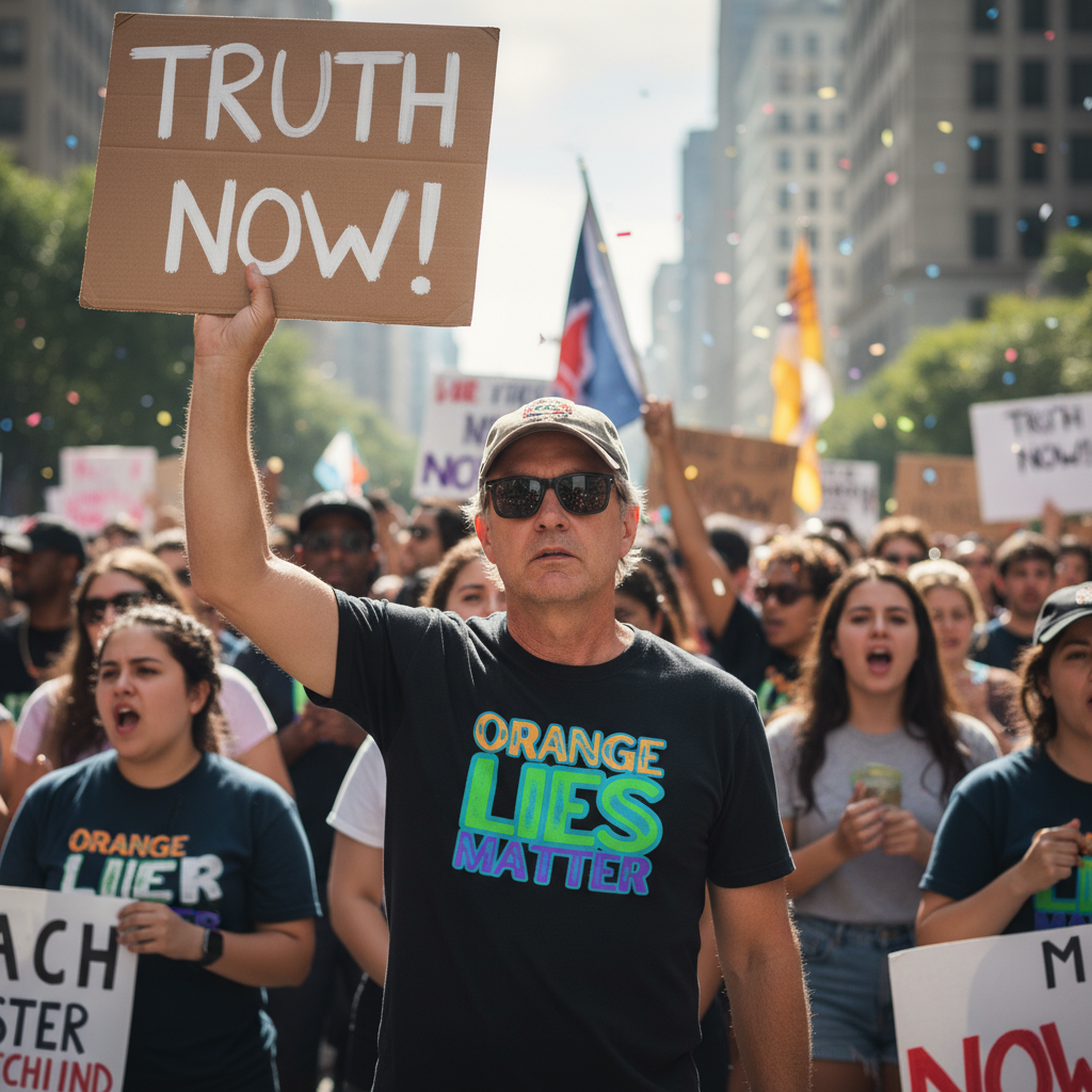 Anti Trump Shirt, Unisex Softstyle Tee, Truth Matters, Save Democracy, Rights Activists, Accountability, Political Tee, Resistance Shirt,