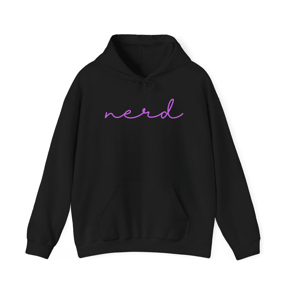 Nerd Funny Sweatshirt - Trending Font Minimalist Heavy Blend Hoodie, Christmas Birthdays Gifts, Unique Cute Fall Hoodie