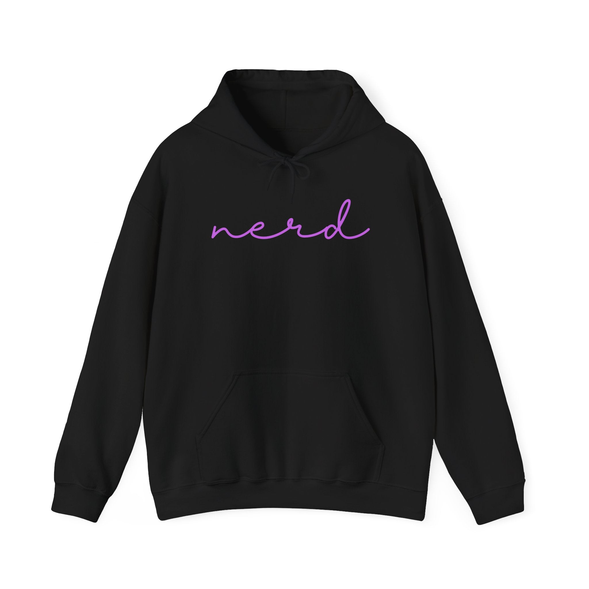 Nerd Funny Sweatshirt - Trending Font Minimalist Heavy Blend Hoodie, Christmas Birthdays Gifts, Unique Cute Fall Hoodie