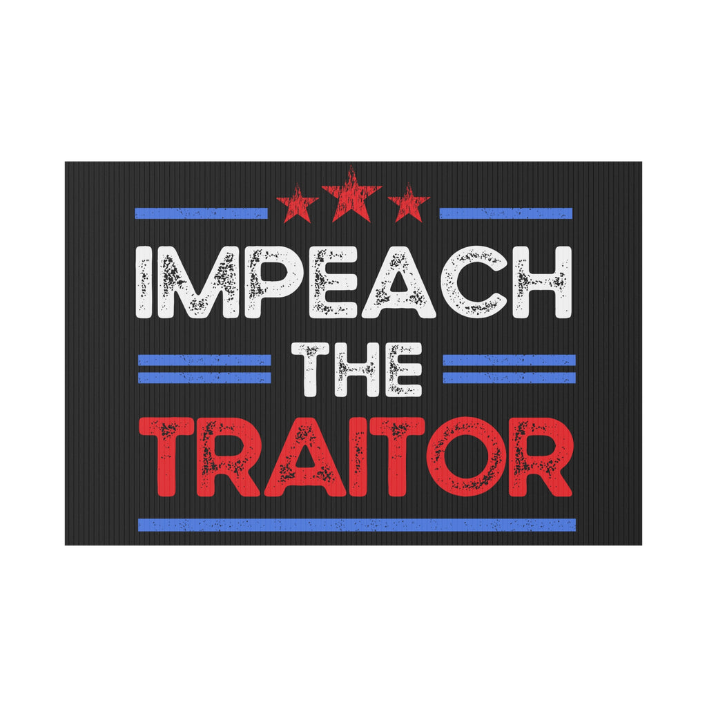 Political Rights Activists Plastic Yard Sign, Anti Trump, Resist, Impeach the Traitor, Protest Sign, Resistance Decor, Political Statement,
