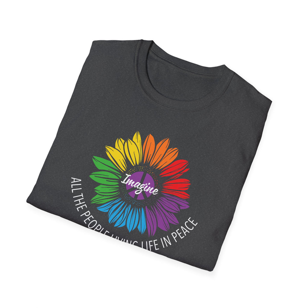 Peace Freedom Equality Not Division Rights Activists Unisex Softstyle Tee, Protest March Shirt, Social Justice Gift, Activism Apparel, Human