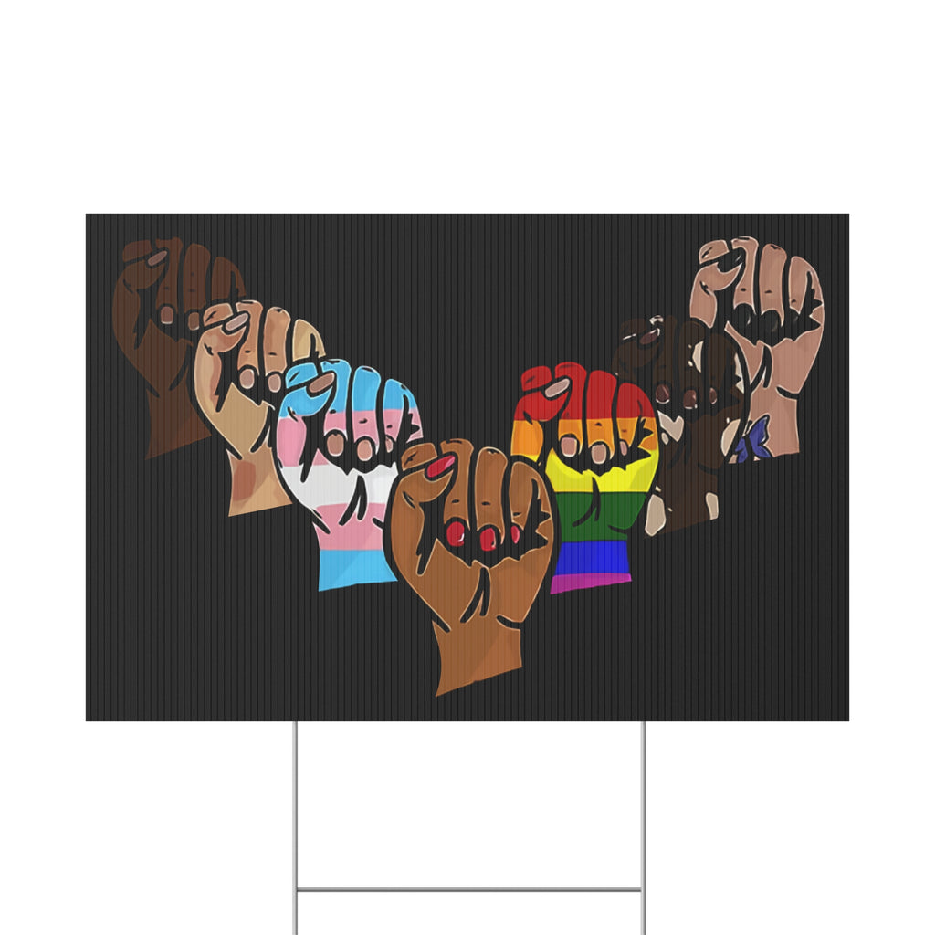 Feminist Yard Sign, Human Rights Activist Protest Sign, Anti Trump Plastic Yard Sign, Equality Solidarity Poster, Protest Art Display,