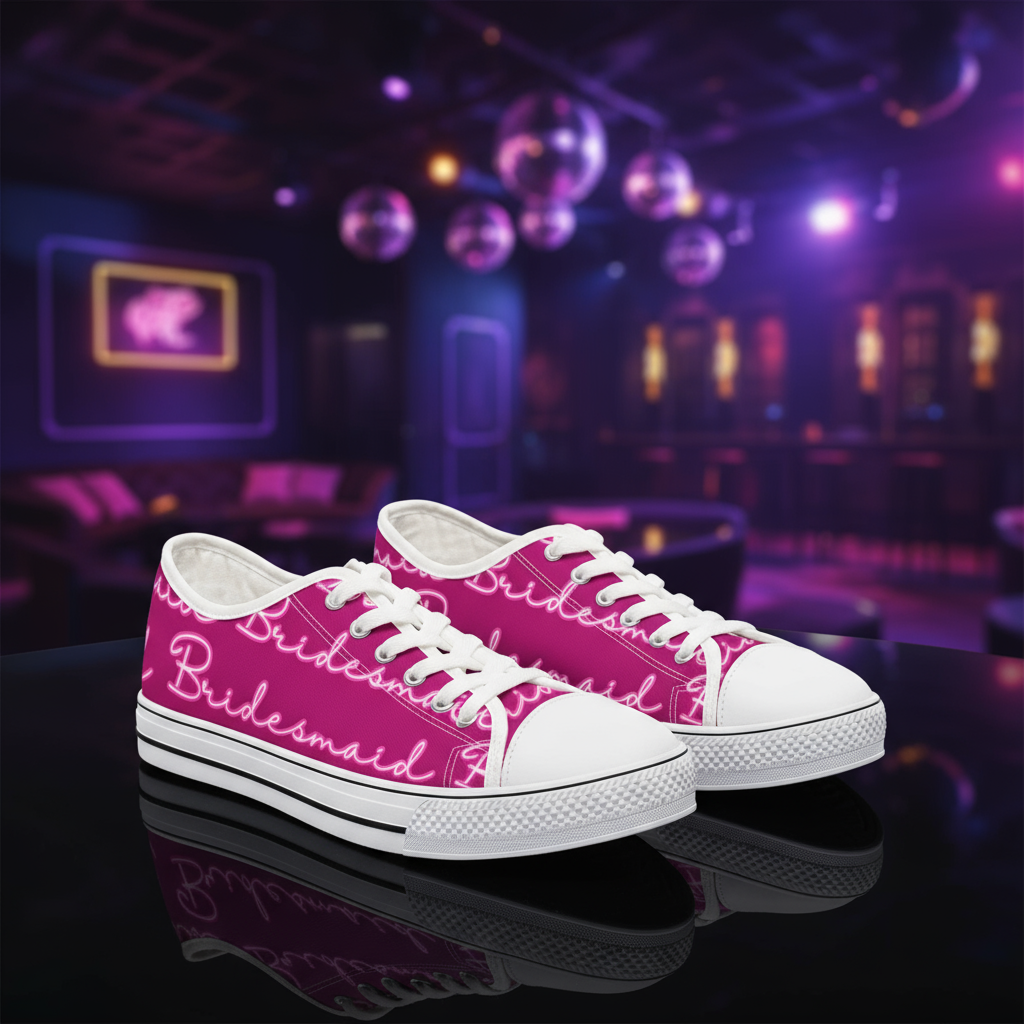 Bridesmaid Sneakers, Bridal Party Gift, Bachelorette Party Shoes, Wedding Party, Maid of Honor, Bride Squad, Women's Wedding Shoes