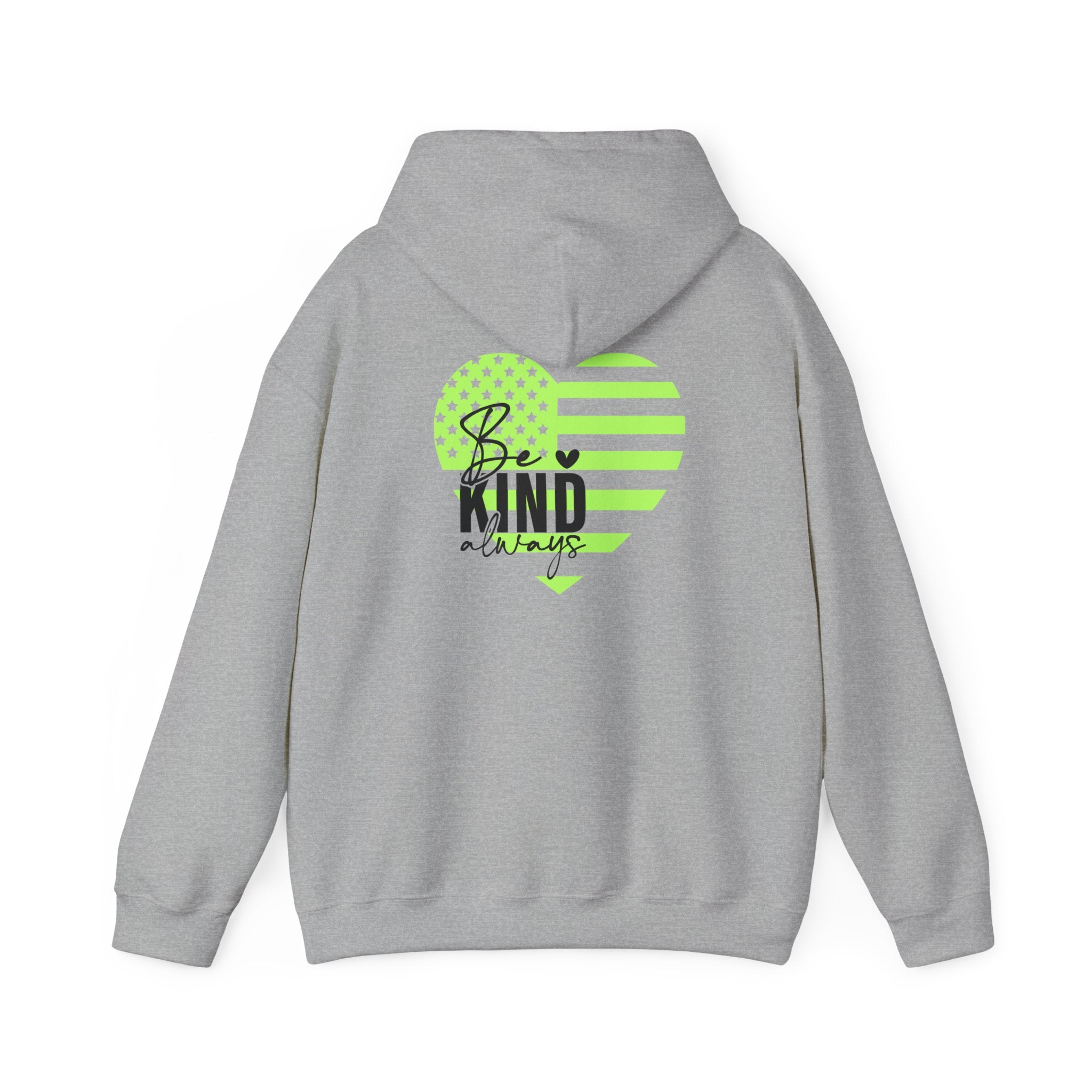 Be Kind Always Inspirational Hoodie, Bright Colors, Unisex Sweatshirt, Positive Quote Long Sleeve, Gift for Men Women Teens, Cozy Jumper,