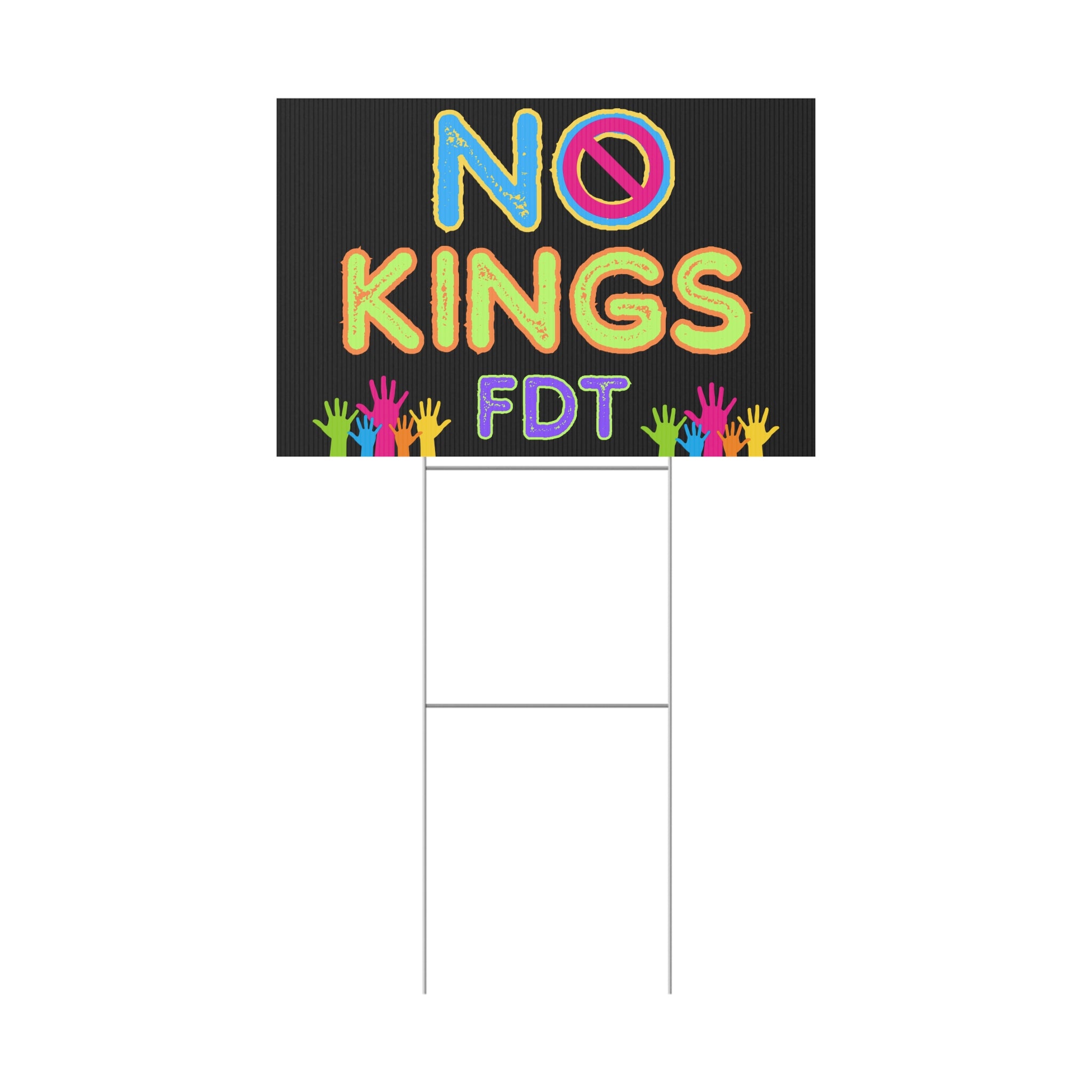 Plastic Yard Sign, Anti Trump Rights Activists No Kings Protest, Protest Sign, Activism Decor, Political Statement, Protest Art, Outdoor