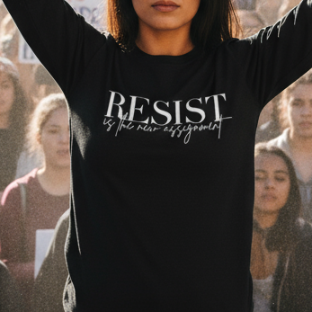 Resistance Shirt, Anti Trump Anti Dictator, Political Activists, Save Democracy Long Sleeve Tee, Protest Apparel, Activist Clothing,