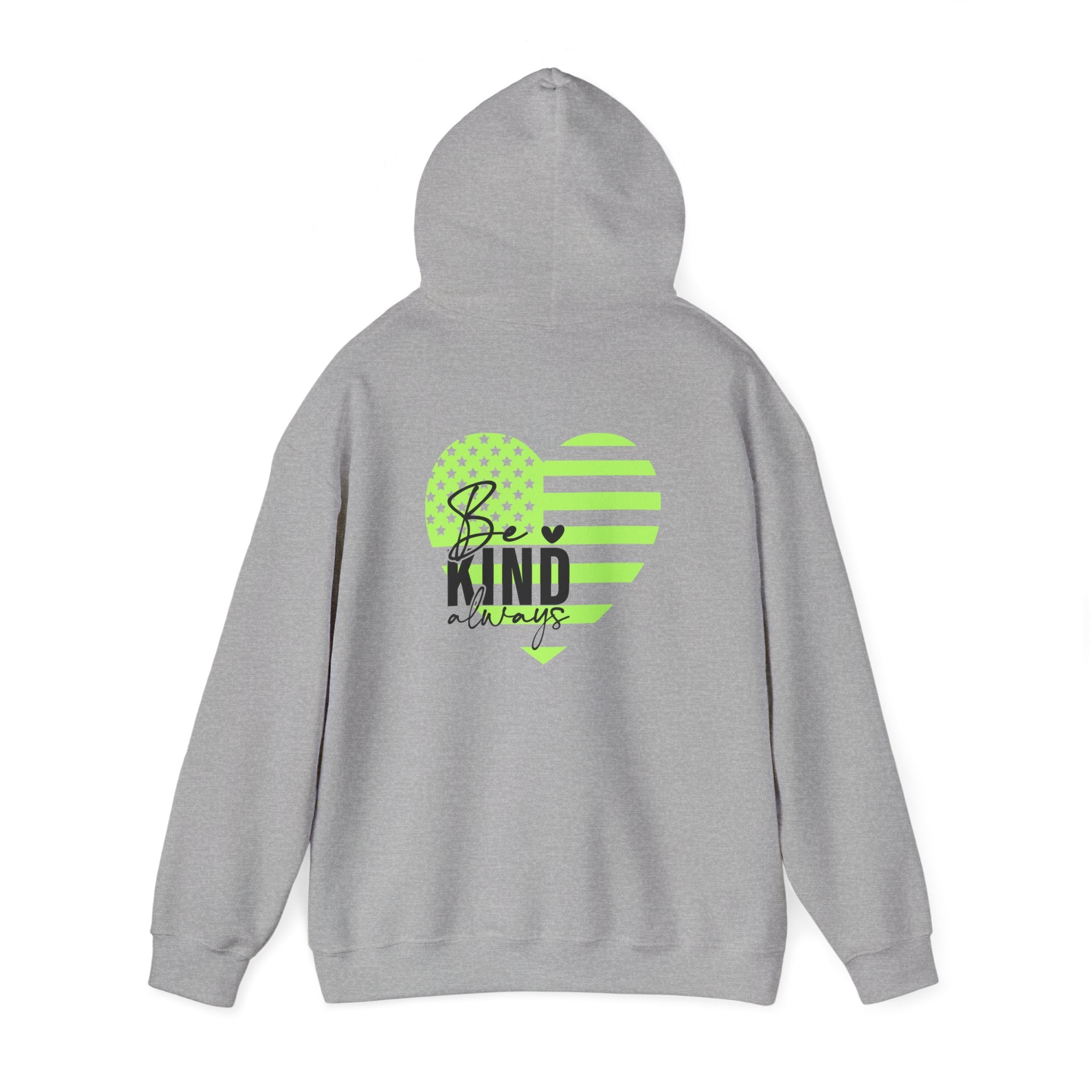 Be Kind Always Inspirational Hoodie, Bright Colors, Unisex Sweatshirt, Positive Quote Long Sleeve, Gift for Men Women Teens, Cozy Jumper,