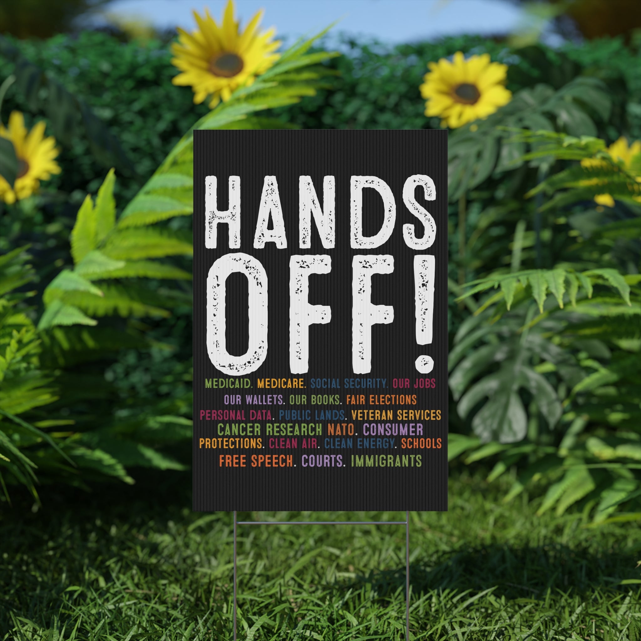 Political Rights Activists Protest Sign, Anti Trump Resist Plastic Yard Sign, Resistance Movement Decor, Activism Demonstration Banner