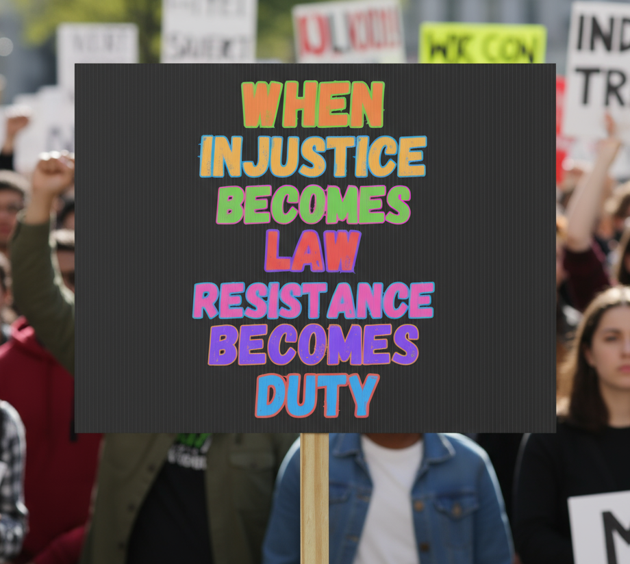 Protest Sign, Anti Trump Resistance Duty Rights Activists, Political Activist Poster, Protest Movement Banner, Activism Decor, Social