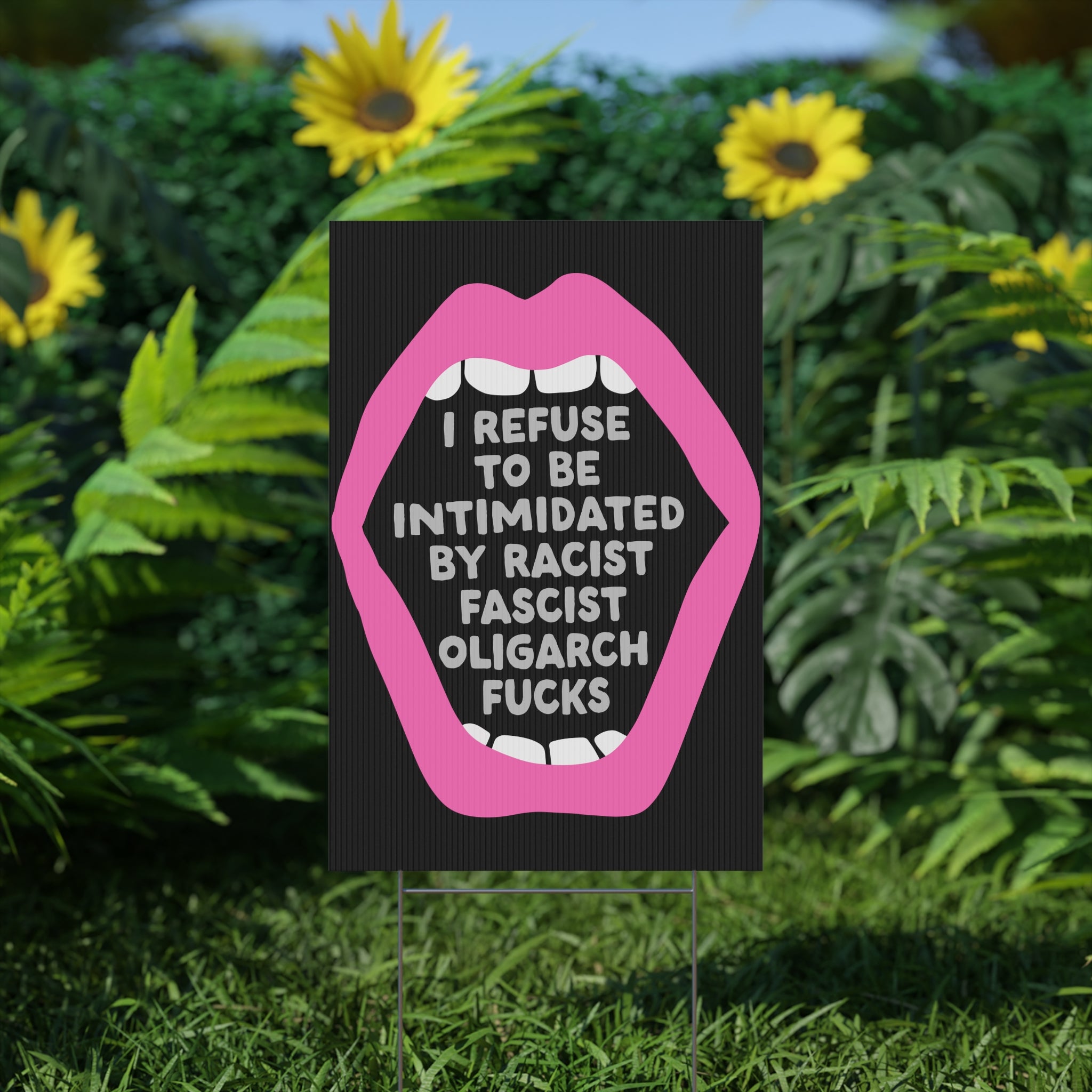 Political Activist Yard Sign, Anti Trump Protest Sign, Save Democracy Lawn Sign, Resistance Movement Placard, Protester Decor